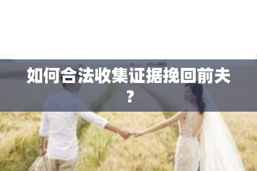 如何合法收集证据挽回前夫？