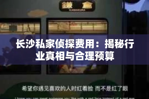 长沙私家侦探费用：揭秘行业真相与合理预算