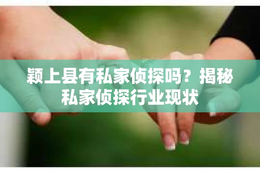 颖上县有私家侦探吗？揭秘私家侦探行业现状