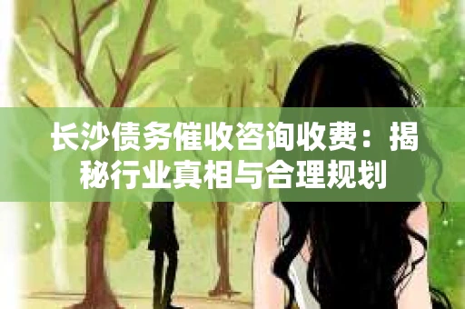 长沙债务催收咨询收费：揭秘行业真相与合理规划