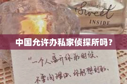 中国允许办私家侦探所吗？