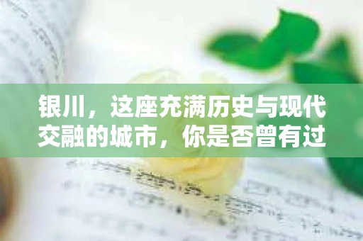 银川，这座充满历史与现代交融的城市，你是否曾有过这样的疑问：银川有私家侦探公司吗？今天，就让我带你一起揭开这个谜团。