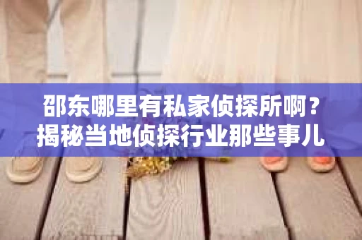 邵东哪里有私家侦探所啊？揭秘当地侦探行业那些事儿