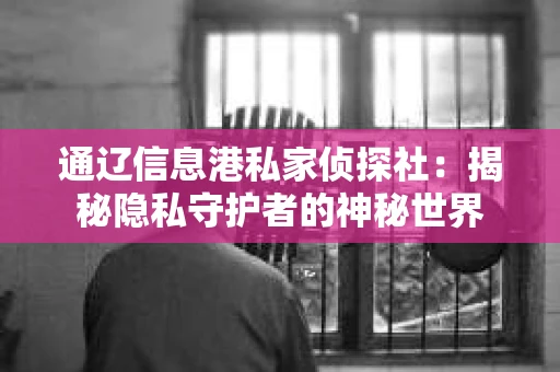 通辽信息港私家侦探社：揭秘隐私守护者的神秘世界