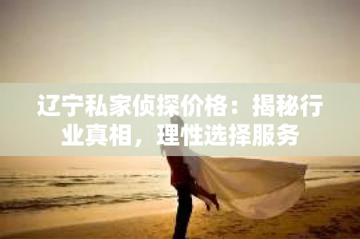 辽宁私家侦探价格：揭秘行业真相，理性选择服务