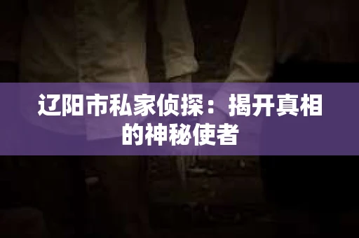 辽阳市私家侦探：揭开真相的神秘使者