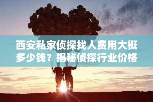 西安私家侦探找人费用大概多少钱？揭秘侦探行业价格之谜