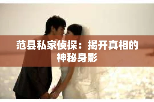 范县私家侦探：揭开真相的神秘身影