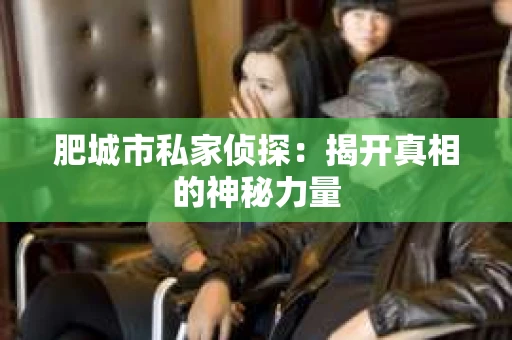 肥城市私家侦探：揭开真相的神秘力量
