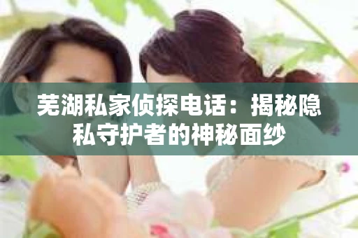 芜湖私家侦探电话：揭秘隐私守护者的神秘面纱