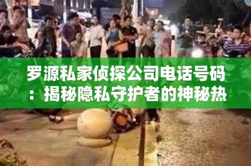 罗源私家侦探公司电话号码：揭秘隐私守护者的神秘热线