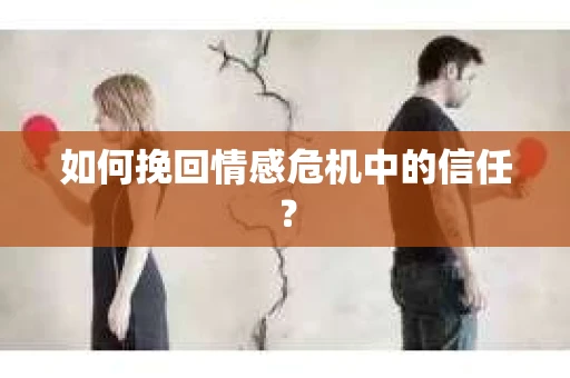如何挽回情感危机中的信任？