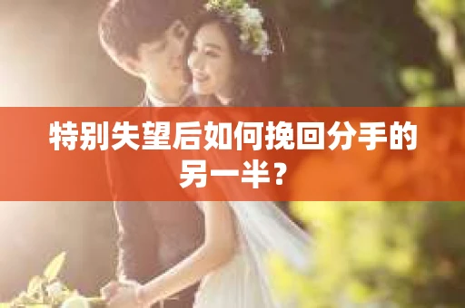 特别失望后如何挽回分手的另一半？