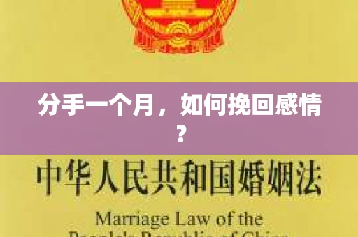分手一个月，如何挽回感情？