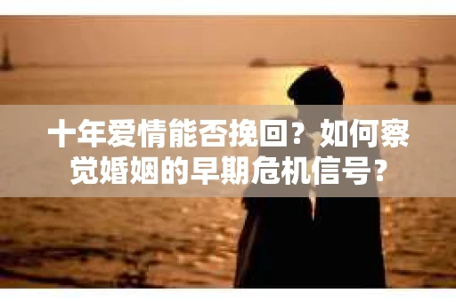 十年爱情能否挽回？如何察觉婚姻的早期危机信号？