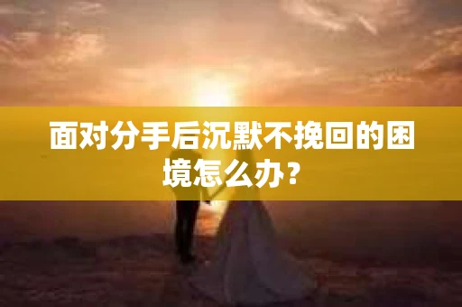 面对分手后沉默不挽回的困境怎么办？